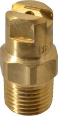 Bete Fog Nozzle - 1/8" Pipe, 30° Spray Angle, Brass, Standard Fan Nozzle - Male Connection, 1.26 Gal per min at 100 psi, 0.072" Orifice Diam - Industrial Tool & Supply