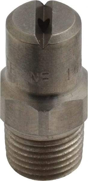 Bete Fog Nozzle - 1/8" Pipe, 65° Spray Angle, Grade 303 Stainless Steel, Standard Fan Nozzle - Male Connection, 1.58 Gal per min at 100 psi, 0.08" Orifice Diam - Industrial Tool & Supply
