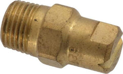 Bete Fog Nozzle - 1/8" Pipe, 90° Spray Angle, Brass, Standard Fan Nozzle - Male Connection, 3.16 Gal per min at 100 psi, 0.109" Orifice Diam - Industrial Tool & Supply