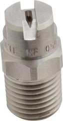 Bete Fog Nozzle - 1/4" Pipe, 65° Spray Angle, Grade 303 Stainless Steel, Standard Fan Nozzle - Male Connection, 0.79 Gal per min at 100 psi, 0.057" Orifice Diam - Industrial Tool & Supply