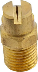 Bete Fog Nozzle - 1/4" Pipe, 120° Spray Angle, Brass, Standard Fan Nozzle - Male Connection, 0.79 Gal per min at 100 psi, 0.057" Orifice Diam - Industrial Tool & Supply