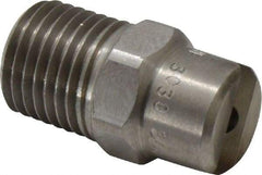 Bete Fog Nozzle - 1/4" Pipe, 30° Spray Angle, Grade 303 Stainless Steel, Standard Fan Nozzle - Male Connection, 4.74 Gal per min at 100 psi, 0.141" Orifice Diam - Industrial Tool & Supply