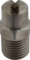 Bete Fog Nozzle - 1/4" Pipe, 65° Spray Angle, Grade 303 Stainless Steel, Standard Fan Nozzle - Male Connection, 4.74 Gal per min at 100 psi, 0.141" Orifice Diam - Industrial Tool & Supply