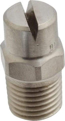 Bete Fog Nozzle - 1/4" Pipe, 120° Spray Angle, Grade 303 Stainless Steel, Standard Fan Nozzle - Male Connection, 6.32 Gal per min at 100 psi, 5/32" Orifice Diam - Industrial Tool & Supply