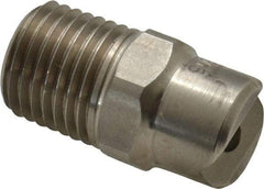 Bete Fog Nozzle - 1/4" Pipe, 30° Spray Angle, Grade 303 Stainless Steel, Standard Fan Nozzle - Male Connection, 7.91 Gal per min at 100 psi, 0.172" Orifice Diam - Industrial Tool & Supply