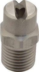 Bete Fog Nozzle - 1/4" Pipe, 65° Spray Angle, Grade 303 Stainless Steel, Standard Fan Nozzle - Male Connection, 7.91 Gal per min at 100 psi, 0.172" Orifice Diam - Industrial Tool & Supply