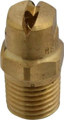 Bete Fog Nozzle - 1/4" Pipe, 90° Spray Angle, Brass, Standard Fan Nozzle - Male Connection, 7.91 Gal per min at 100 psi, 0.172" Orifice Diam - Industrial Tool & Supply