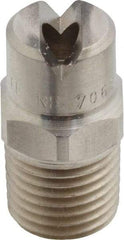 Bete Fog Nozzle - 1/4" Pipe, 65° Spray Angle, Grade 303 Stainless Steel, Standard Fan Nozzle - Male Connection, 11.1 Gal per min at 100 psi, 0.203" Orifice Diam - Industrial Tool & Supply
