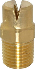 Bete Fog Nozzle - 1/4" Pipe, 120° Spray Angle, Brass, Standard Fan Nozzle - Male Connection, 11.1 Gal per min at 100 psi, 0.203" Orifice Diam - Industrial Tool & Supply