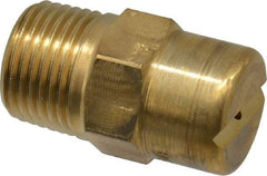 Bete Fog Nozzle - 3/8" Pipe, 30° Spray Angle, Brass, Standard Fan Nozzle - Male Connection, 1.58 Gal per min at 100 psi, 0.08" Orifice Diam - Industrial Tool & Supply