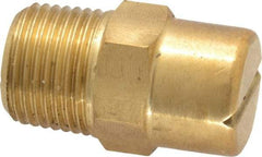 Bete Fog Nozzle - 3/8" Pipe, 65° Spray Angle, Brass, Standard Fan Nozzle - Male Connection, 1.58 Gal per min at 100 psi, 0.08" Orifice Diam - Industrial Tool & Supply