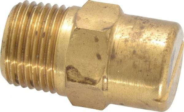 Bete Fog Nozzle - 3/8" Pipe, 90° Spray Angle, Brass, Standard Fan Nozzle - Male Connection, 1.58 Gal per min at 100 psi, 0.08" Orifice Diam - Industrial Tool & Supply