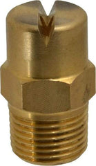 Bete Fog Nozzle - 3/8" Pipe, 90° Spray Angle, Brass, Standard Fan Nozzle - Male Connection, 6.32 Gal per min at 100 psi, 5/32" Orifice Diam - Industrial Tool & Supply