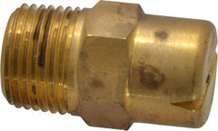 Bete Fog Nozzle - 3/8" Pipe, 120° Spray Angle, Brass, Standard Fan Nozzle - Male Connection, 6.32 Gal per min at 100 psi, 5/32" Orifice Diam - Industrial Tool & Supply