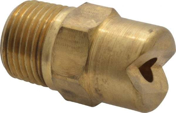 Bete Fog Nozzle - 3/8" Pipe, 30° Spray Angle, Brass, Standard Fan Nozzle - Male Connection, 11.1 Gal per min at 100 psi, 0.203" Orifice Diam - Industrial Tool & Supply