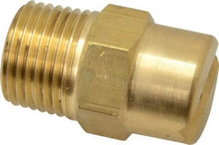 Bete Fog Nozzle - 1/2" Pipe, 30° Spray Angle, Brass, Standard Fan Nozzle - Male Connection, 9.49 Gal per min at 100 psi, 0.186" Orifice Diam - Industrial Tool & Supply