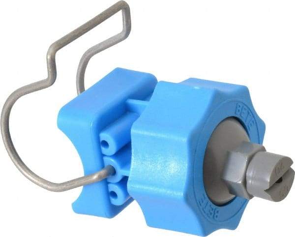 Bete Fog Nozzle - 1" Pipe, 65° Spray Angle, Grade 303 Polypropylene/Stainless Steel, Snap Release Nozzle System - 3.16 Gal per min at 100 psi, 0.109" Orifice Diam - Industrial Tool & Supply