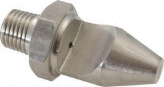 Bete Fog Nozzle - 1/4" Pipe, 50° Spray Angle, Grade 303 Stainless Steel, High Impact - Narrow Fan Nozzle - Male Connection, 1.58 Gal per min at 100 psi, 0.078" Orifice Diam - Industrial Tool & Supply