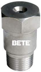 Bete Fog Nozzle - 1/2" Pipe, 60° Spray Angle, Grade 316 Stainless Steel, Full Cone Nozzle - Male Connection, N/R Gal per min at 100 psi, 3/16" Orifice Diam - Industrial Tool & Supply