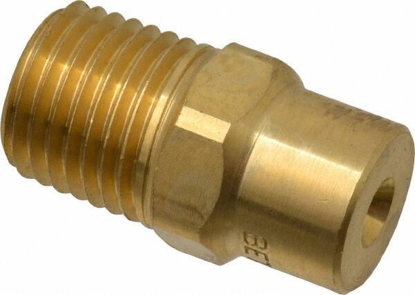 Bete Fog Nozzle - 1/4" Pipe, 60° Spray Angle, Brass, Full Cone Nozzle - Male Connection, 2.31 Gal per min at 100 psi, 0.109" Orifice Diam - Industrial Tool & Supply