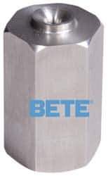 Bete Fog Nozzle - 1/4" Pipe, 60° Spray Angle, Brass, Full Cone Nozzle - Female Connection, 1.54 Gal per min at 100 psi, 0.082" Orifice Diam - Industrial Tool & Supply