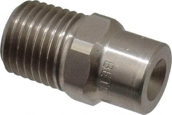 Bete Fog Nozzle - 1/4" Pipe, 90° Spray Angle, Grade 303 Stainless Steel, Full Cone Nozzle - Male Connection, 2.31 Gal per min at 100 psi, 0.109" Orifice Diam - Industrial Tool & Supply
