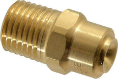 Bete Fog Nozzle - 1/4" Pipe, 120° Spray Angle, Brass, Full Cone Nozzle - Male Connection, 2.31 Gal per min at 100 psi, 0.109" Orifice Diam - Industrial Tool & Supply