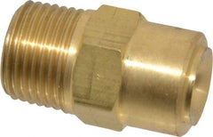Bete Fog Nozzle - 3/8" Pipe, 120° Spray Angle, Brass, Full Cone Nozzle - Male Connection, 6.15 Gal per min at 100 psi, 3/16" Orifice Diam - Industrial Tool & Supply