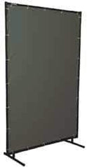 Steiner - 8 Ft. Wide x 6 Ft. High x 3/4 Inch Thick, Cotton Duck Portable Welding Screen Kit - Olive - Industrial Tool & Supply