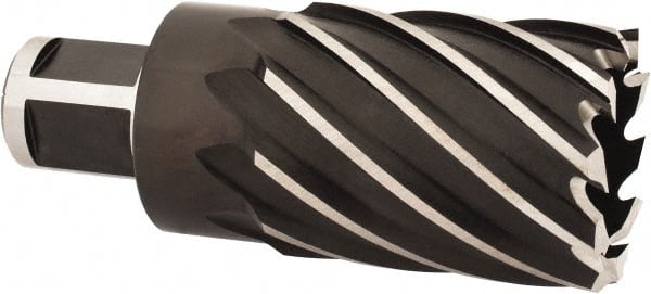 Milwaukee Tool - 1-3/8" Diam x 2" Deep High Speed Steel Annular Cutter - Industrial Tool & Supply