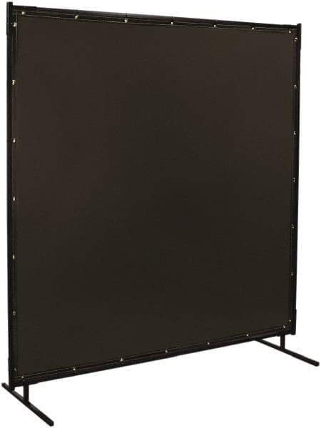 Steiner - 6 Ft. Wide x 6 Ft. High x 3/4 Inch Thick, 14 mil Thick Transparent Vinyl Portable Welding Screen Kit - Gray - Industrial Tool & Supply