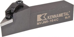 Kennametal - MVJN, Right Hand Cut, 3° Lead Angle, 1" Shank Height x 1" Shank Width, Negative Rake Indexable Turning Toolholder - 5" OAL, VN..43. Insert Compatibility, Series Kenloc - Industrial Tool & Supply