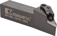 Kennametal - MVJN, Left Hand Cut, 3° Lead Angle, 1" Shank Height x 1" Shank Width, Negative Rake Indexable Turning Toolholder - 5" OAL, VN..43. Insert Compatibility, Series Kenloc - Industrial Tool & Supply