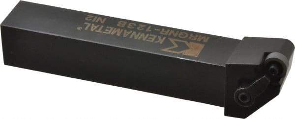 Kennametal - MRGN, Right Hand Cut, 15° Lead Angle, 3/4" Shank Height x 3/4" Shank Width, Negative Rake Indexable Turning Toolholder - 4-1/2" OAL, RN..32 Insert Compatibility, Series Kenloc - Industrial Tool & Supply