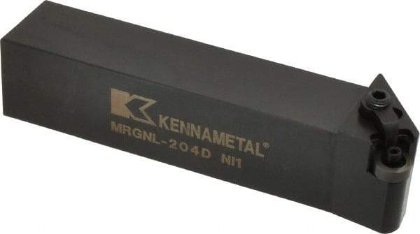 Kennametal - MRGN, Left Hand Cut, 15° Lead Angle, 1-1/4" Shank Height x 1-1/4" Shank Width, Negative Rake Indexable Turning Toolholder - 6" OAL, RN..43 Insert Compatibility, Series Kenloc - Industrial Tool & Supply