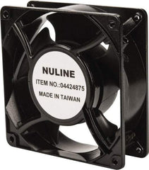 Value Collection - 230 Volts, AC, 53 CFM, Square Tube Axial Fan - 0.9 Amp Rating, 1,850 to 2,100 RPM, 4.7" High x 4.7" Wide x 1-1/2" Deep - Industrial Tool & Supply