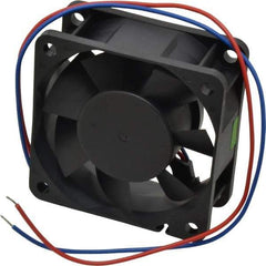 Value Collection - 12 Volts, DC, 20 CFM, Square Tube Axial Fan - 0.13 Amp Rating, 3,500 to 3,800 RPM, 2.36" High x 2.36" Wide x 1" Deep - Industrial Tool & Supply