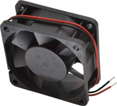 Value Collection - 24 Volts, DC, 20 CFM, Square Tube Axial Fan - 0.12 Amp Rating, 3,500 to 3,800 RPM, 2.36" High x 2.36" Wide x 1" Deep - Industrial Tool & Supply