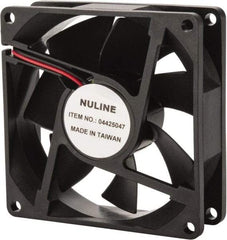 Value Collection - 24 Volts, DC, 37.5 CFM, Square Tube Axial Fan - 0.13 Amp Rating, 2,700 to 3,000 RPM, 3.15" High x 3.15" Wide x 1" Deep - Industrial Tool & Supply