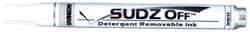 Dykem - White Dye and Pigment-Based Ink Marker - Medium Tip, Water Resistant Ink - Industrial Tool & Supply