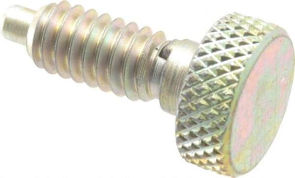 Gibraltar - 1/4-20, 1/2" Thread Length, 0.123" Max Plunger Diam, 1 Lb Init to 4 Lb Final End Force, Knob Handle Plunger - Knurled Knob, 0.79" Body Length, 1/2" Length Under Head/Shoulder, 1/8" Plunger Projection - Industrial Tool & Supply