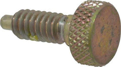 Gibraltar - 1/4-20, 1/2" Thread Length, 0.123" Max Plunger Diam, 1 Lb Init to 4 Lb Final End Force, Knob Handle Plunger - Knurled Knob, 0.79" Body Length, 1/2" Length Under Head/Shoulder, 1/8" Plunger Projection - Industrial Tool & Supply