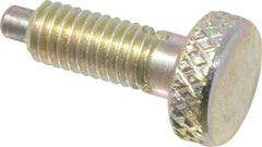 Gibraltar - 5/16-18, 5/8" Thread Length, 0.154" Max Plunger Diam, 1 Lb Init to 6 Lb Final End Force, Knob Handle Plunger - Knurled Knob, 0.76" Body Length, 5/8" Length Under Head/Shoulder, 3/16" Plunger Projection - Industrial Tool & Supply
