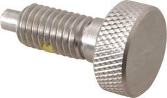 Gibraltar - 1/2-13, 7/8" Thread Length, 1/4" Max Plunger Diam, 1 Lb Init to 10 Lb Final End Force, Knob Handle Plunger - Knurled Knob, 1.13" Body Length, 7/8" Length Under Head/Shoulder, 1/4" Plunger Projection - Industrial Tool & Supply