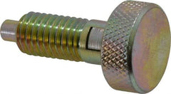 Gibraltar - 1/2-13, 0.65" Thread Length, 1/4 to 1/4" Max Plunger Diam, 0.5 Lb Init to 4 Lb Final End Force, Locking Knob Handle Plunger - Knurled Knob, 0.9" Length Under Head/Shoulder, 1/4" Plunger Projection - Industrial Tool & Supply