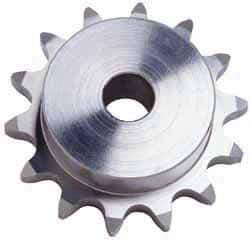 U.S. Tsubaki - 17 Teeth, 5/8" Chain Pitch, Chain Size 50, Plain Bore Sprocket - 5/8" Bore Diam, 3.401" Pitch Diam, 3.72" Outside Diam - Industrial Tool & Supply