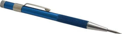 Made in USA - 5-1/2" OAL Nonretractable Pocket Scriber - Aluminum with Hardened Steel Point - Industrial Tool & Supply