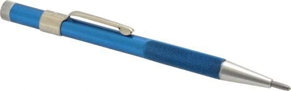 Made in USA - 5-1/2" OAL Nonretractable Pocket Scriber - Aluminum with Diamond Point - Industrial Tool & Supply