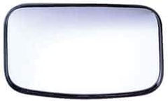 Value Collection - 8" Long to 4" Wide Automotive Clamp-On Convex Mirror - Stainless Steel - Industrial Tool & Supply
