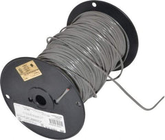 Made in USA - 16 AWG, 2 Strand, 500' OAL, Hook Up Wire - Gray Jacket - Industrial Tool & Supply